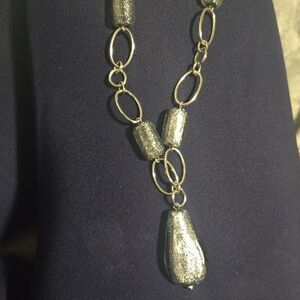 Lia Sophia Silver Textured Necklace